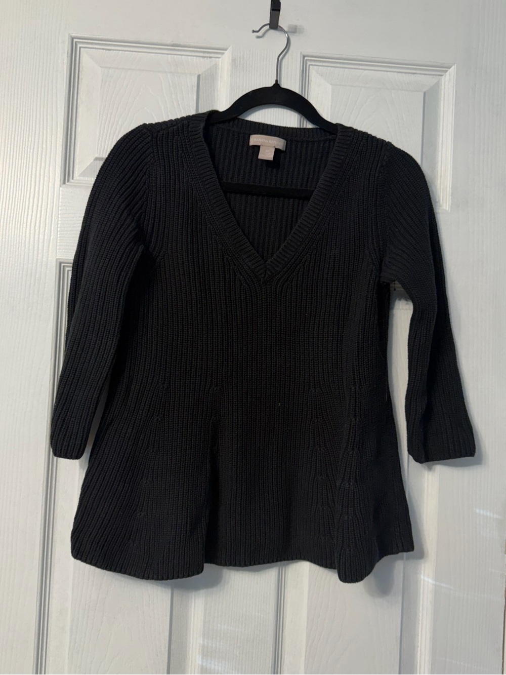 Banana Republic thick ribbed sweater with cashmere blend size medium
